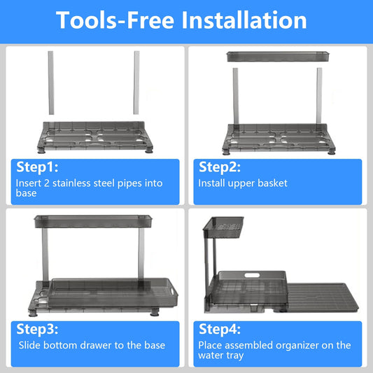 2Tier Pull-Out Under-Sink Organizer
