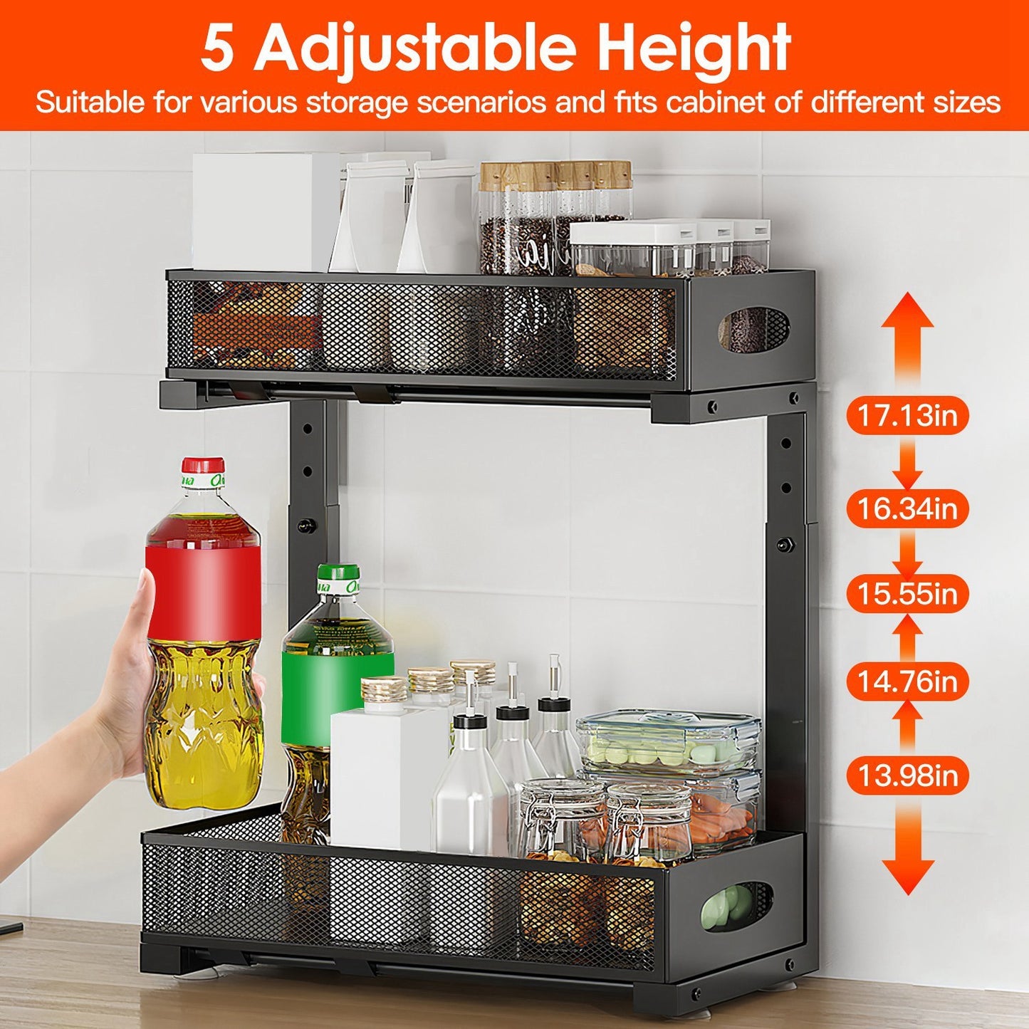 2-Piece Pull-Out Under-Sink Organizer Set
